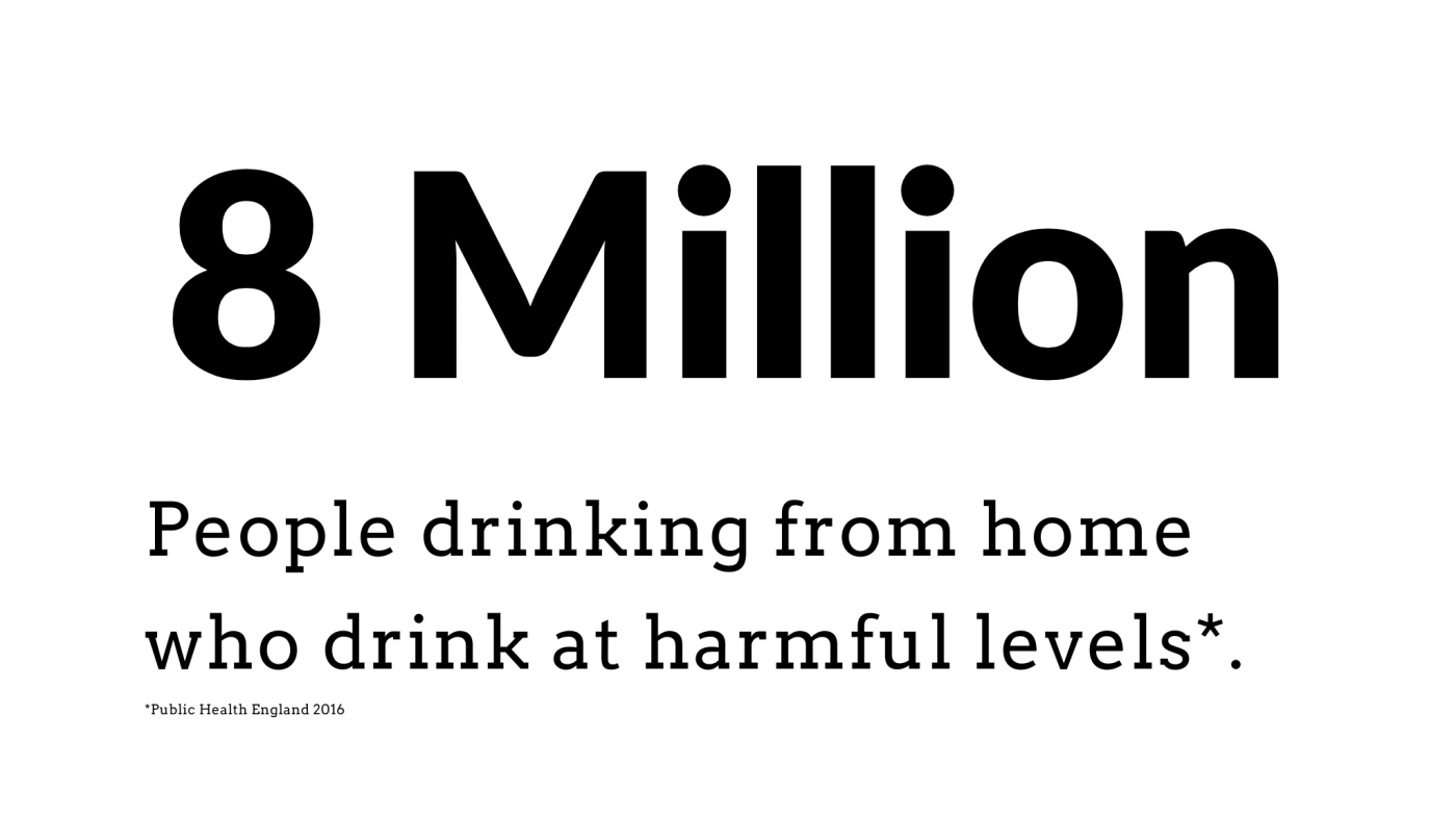 statistics on harmful drinking at home from PHE
